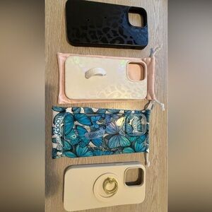 Loopy Case Blue and White Phone Cases with Butterfly Design